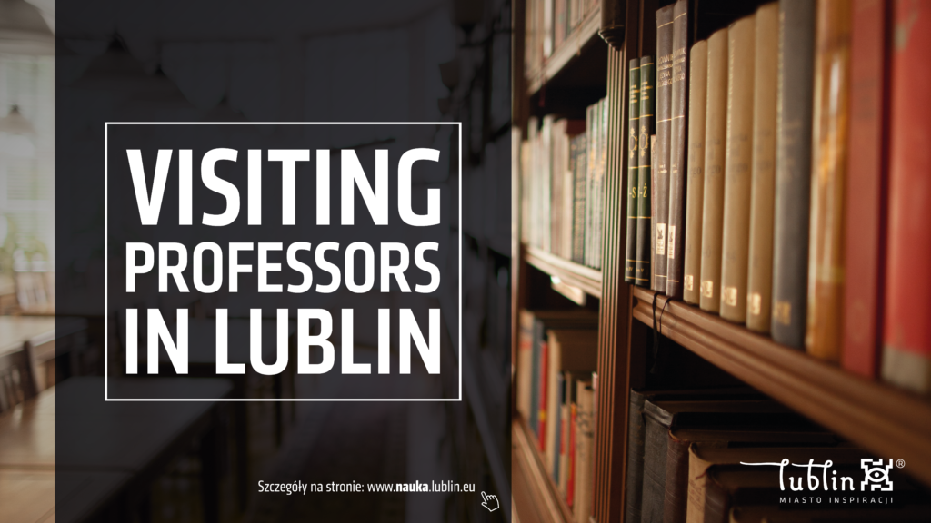 Plakat promujący Program Visiting Professors in Lublin